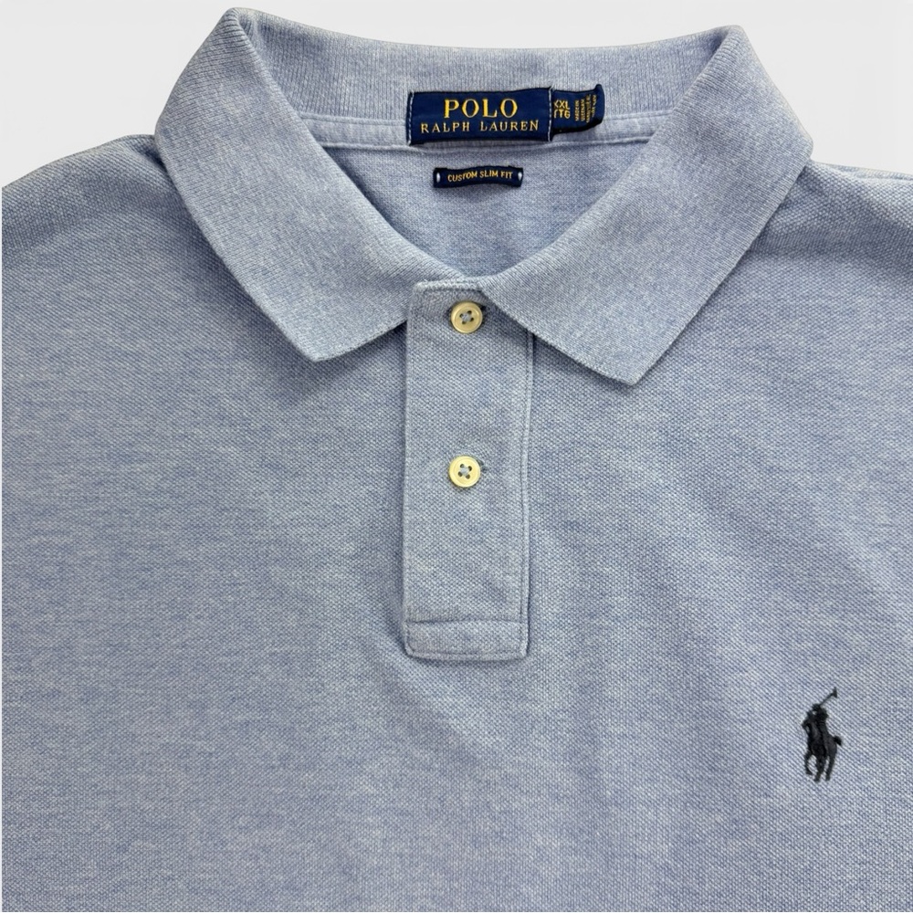 Polo Ralph Lauren Men’s Custom Slim Fit Baby Blue Polo Shirt 2XL